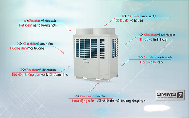 Toshiba đã cải tiến hệ thống điều hòa trung tâm