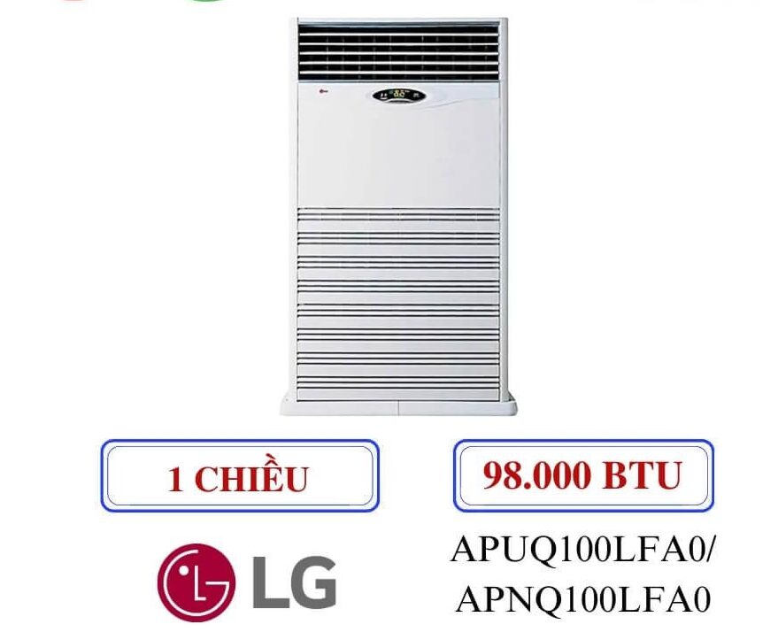 Điều hòa tủ đứng packaged LG APUQ100LFA0/APNQ100LFA0 98.000BTU