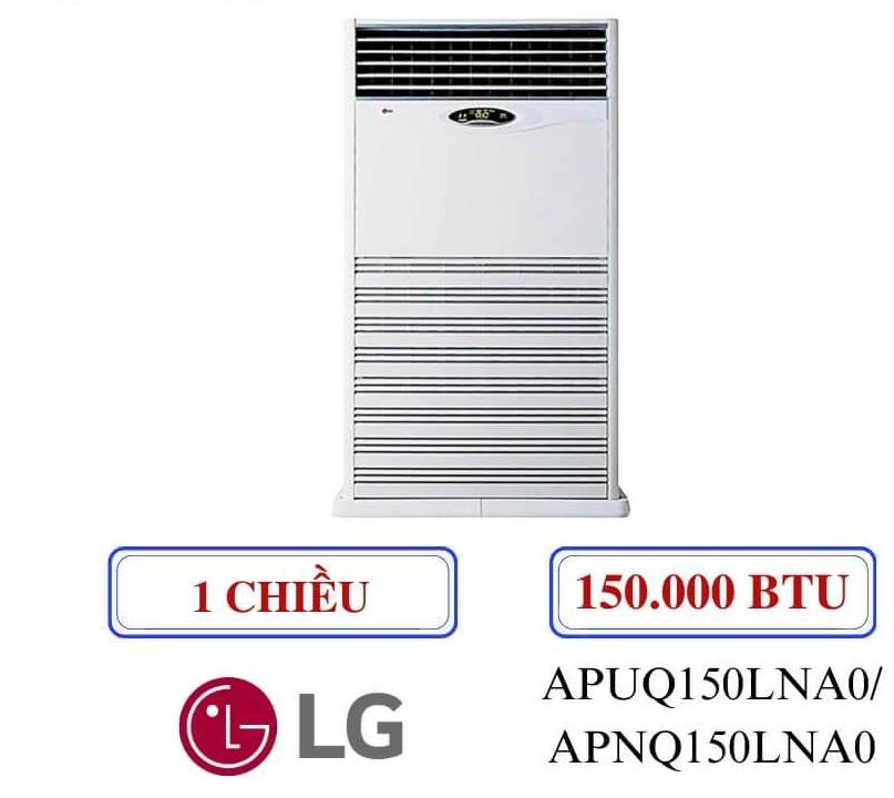 Điều hòa tủ đứng packaged LG APUQ150LNA0/APNQ150LNA0 150.000BTU