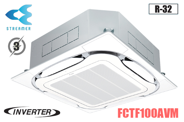 Điều hòa âm trần 34000BTU Daikin FCTF100AVM/RZA100DY1 2 chiều 3 Pha