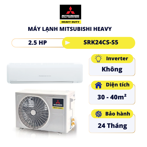 Máy lạnh Mitsubishi Heavy 2.5HP SRK24CS-S5